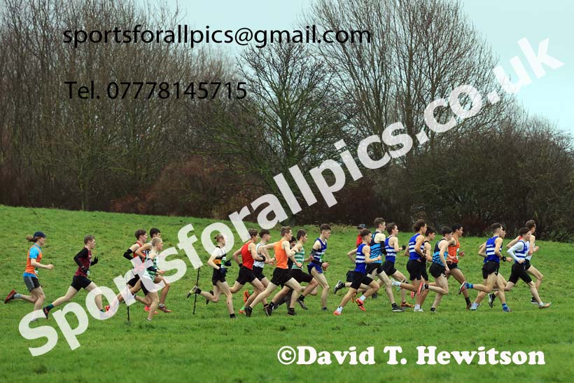 Mens under-20s 2023 North Eastern Cross Country Champs., Temple Park, South Shields. Photo: David T. Hewitson/Sports for All Pics